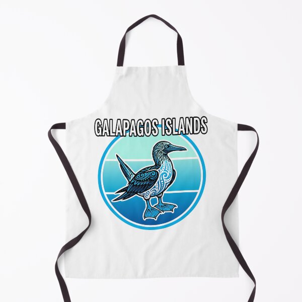 Item preview, Galapagos Island Blue Booby Tribal illustrative wildlife designed and sold by chattsuede.