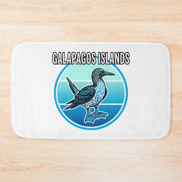 Item preview, Galapagos Island Blue Booby Tribal illustrative wildlife designed and sold by chattsuede.