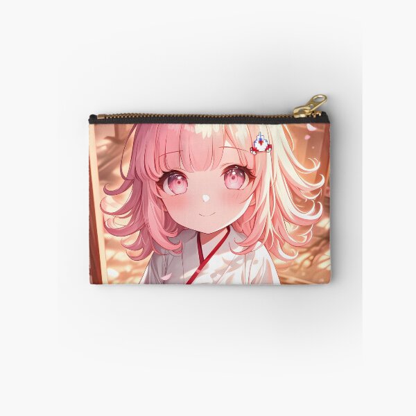 Item preview, Chiaki Nanami Danganronpa Chibi Kimono Moment With Cherry Blossoms designed and sold by TanglenRabbit.