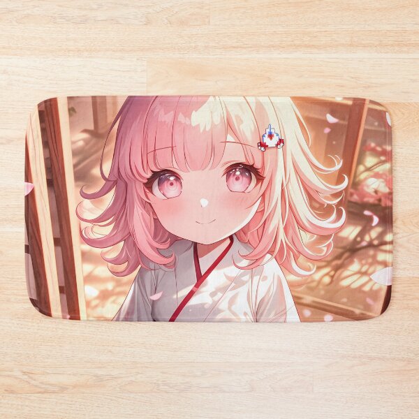 Item preview, Chiaki Nanami Danganronpa Chibi Kimono Moment With Cherry Blossoms designed and sold by TanglenRabbit.