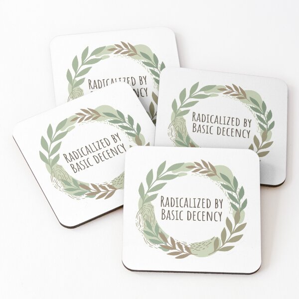 Item preview, Radicalized By Basic Decency botanical art rustic minimalist designed and sold by chattsuede.