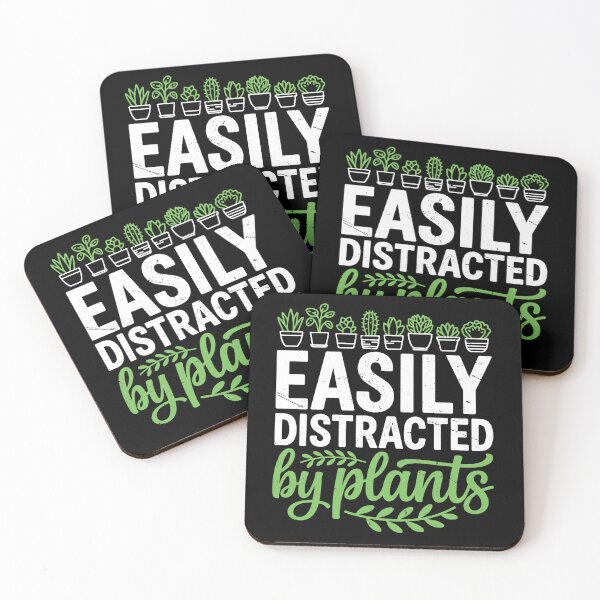 Item preview, Easily Distracted By Plants designed and sold by MerchPrints.