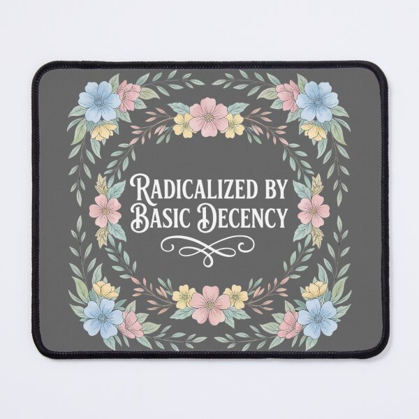 Item preview, Radicalized By Basic Decency Pastel Floral Wreath designed and sold by chattsuede.