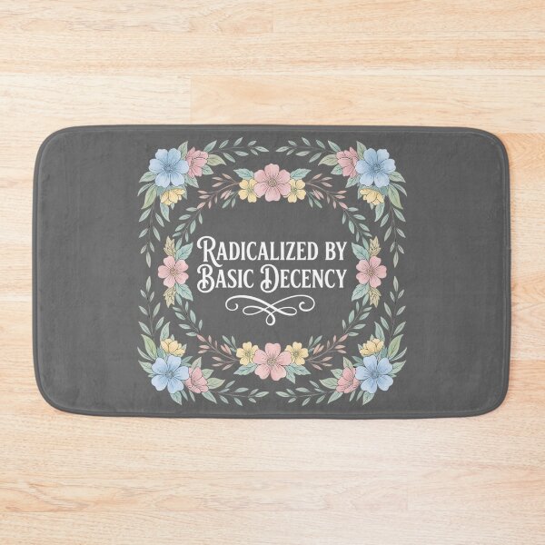 Item preview, Radicalized By Basic Decency Pastel Floral Wreath designed and sold by chattsuede.