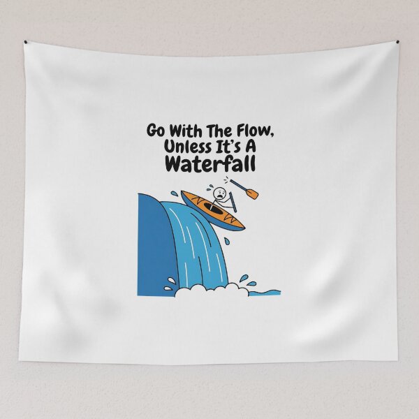 Item preview, Is my kayak ok funny stick figure cartoon line art designed and sold by chattsuede.