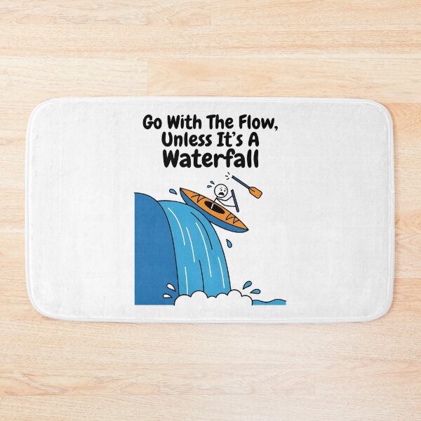 Item preview, Is my kayak ok funny stick figure cartoon line art designed and sold by chattsuede.
