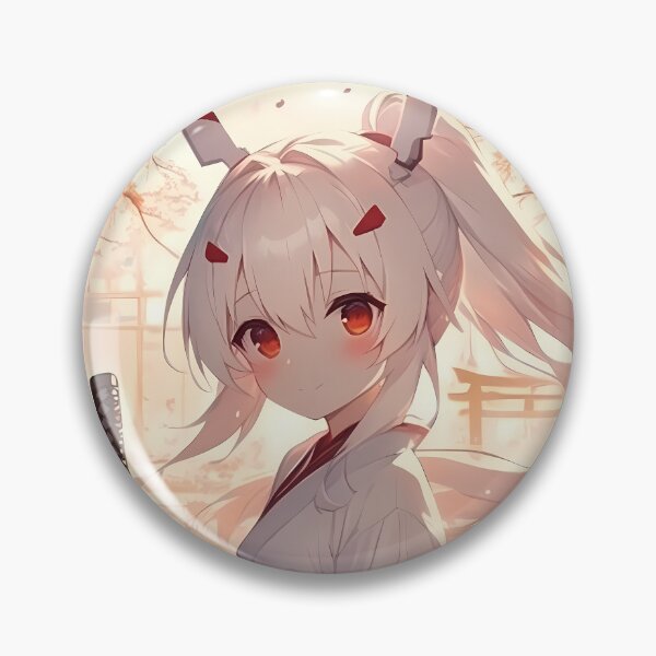 Item preview, Ayanami Azur Lane Chibi Shrine Lanterns Cherry Blossoms Soft Pastel designed and sold by TanglenRabbit.