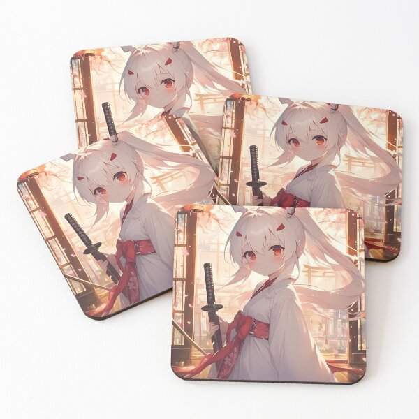 Item preview, Ayanami Azur Lane Chibi Shrine Lanterns Cherry Blossoms Soft Pastel designed and sold by TanglenRabbit.