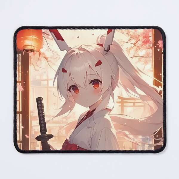 Item preview, Ayanami Azur Lane Chibi Shrine Lanterns Cherry Blossoms Soft Pastel designed and sold by TanglenRabbit.