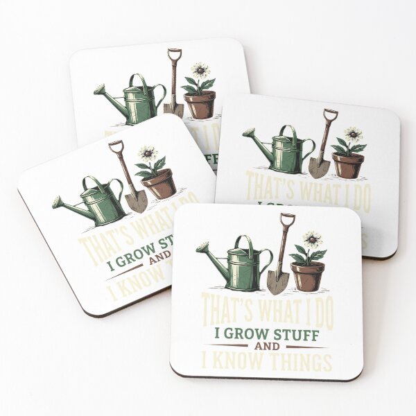 Item preview, That's What I Do I Grow Stuff Gardener Humor Vintage Distressed designed and sold by chattsuede.