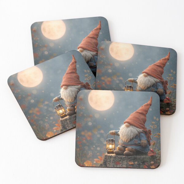 Item preview, Moonlit Forest Gnome with Lantern designed and sold by ellistnamstim.