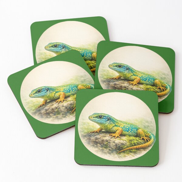 Item preview, Forest Lizard – Quiet Sunlit Observer | Woodland Animal Collection designed and sold by TheJoyfulPen.