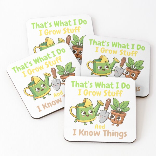 Item preview, I Grow Stuff Gardening Kawaii Cartoon Plant Lover designed and sold by chattsuede.