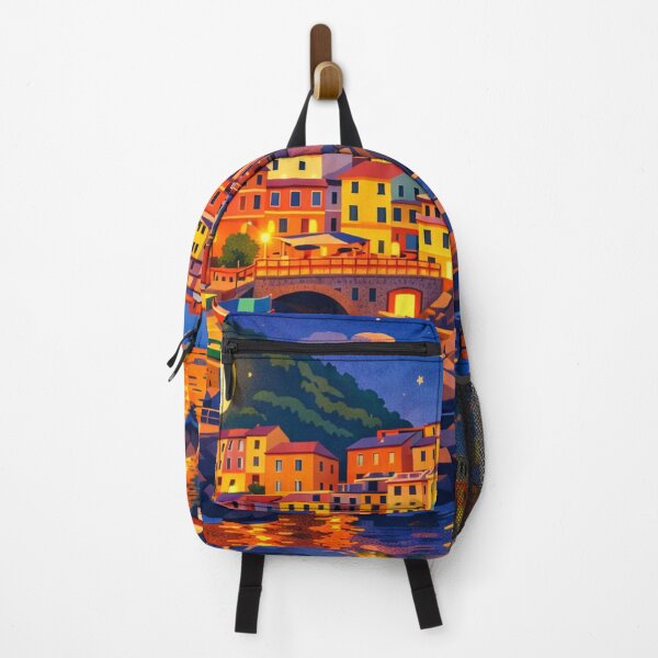 Item preview, Moonlit Coastal Village designed and sold by ellistnamstim.
