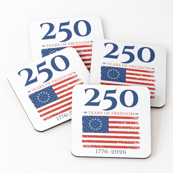 Item preview, America 250 Years of Freedom 1776-2026 Patriotic Flag Semiquincentennial designed and sold by EthosWear.