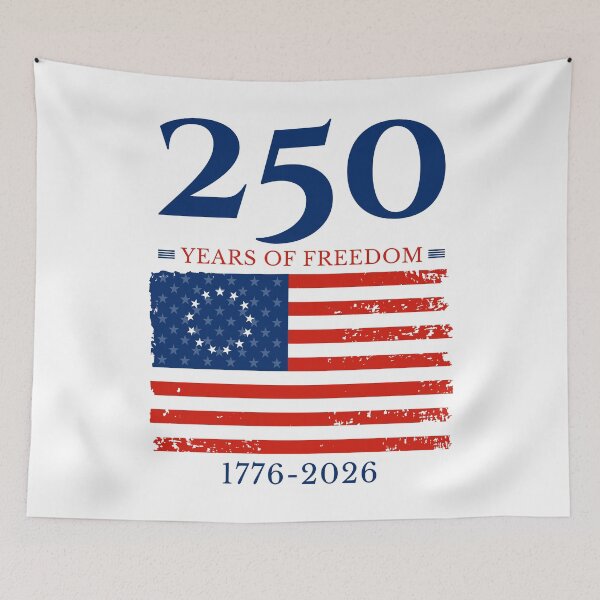 Item preview, America 250 Years of Freedom 1776-2026 Patriotic Flag Semiquincentennial designed and sold by EthosWear.