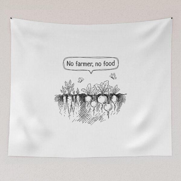 Item preview, No Farmer No Food Farmer Support Agriculture designed and sold by chattsuede.