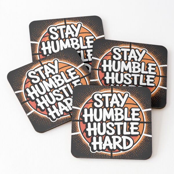 Item preview, Stay Humble Hustle Hard Basketball Motivational Poster, Sports Typography Wall Art Print, Athlete Gift designed and sold by GoldenVerseArt.