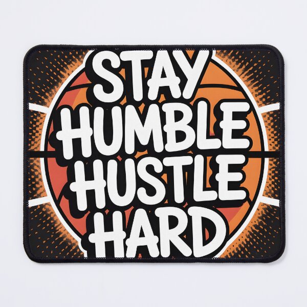 Item preview, Stay Humble Hustle Hard Basketball Motivational Poster, Sports Typography Wall Art Print, Athlete Gift designed and sold by GoldenVerseArt.