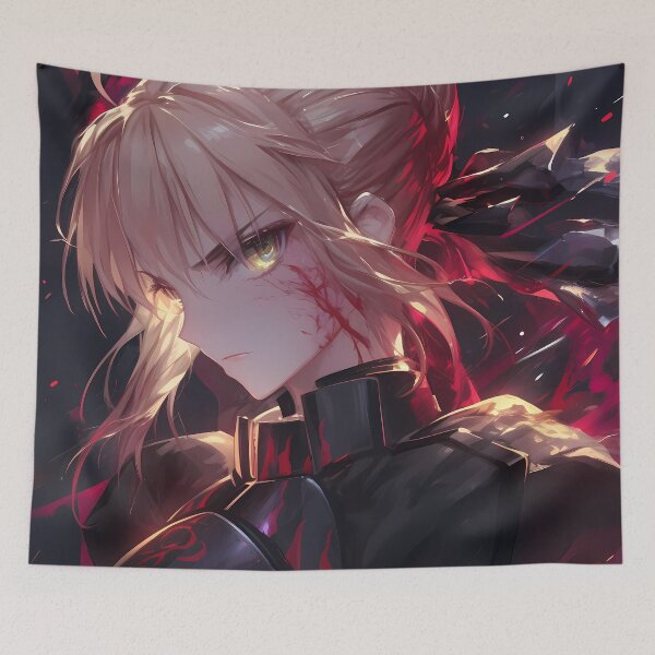 Item preview, Saber Alter Fate Stay Night Dark Armor Portrait designed and sold by TanglenRabbit.