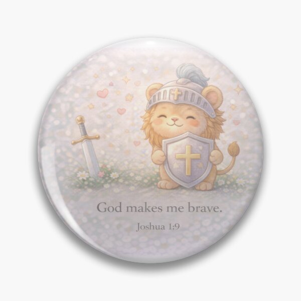 Item preview, Lion Warrior | God makes me brave | Joshua 1:9 designed and sold by Joocnooz.