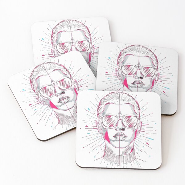 Item preview, Futuristic Cyberpunk Vector Portrait - Stylized Neon Noir Art designed and sold by Vikkokansana.
