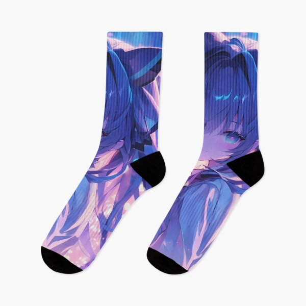 Item preview, Tohka Yatogami Date A Live Neon Blue Glow Dreamy Night designed and sold by TanglenRabbit.