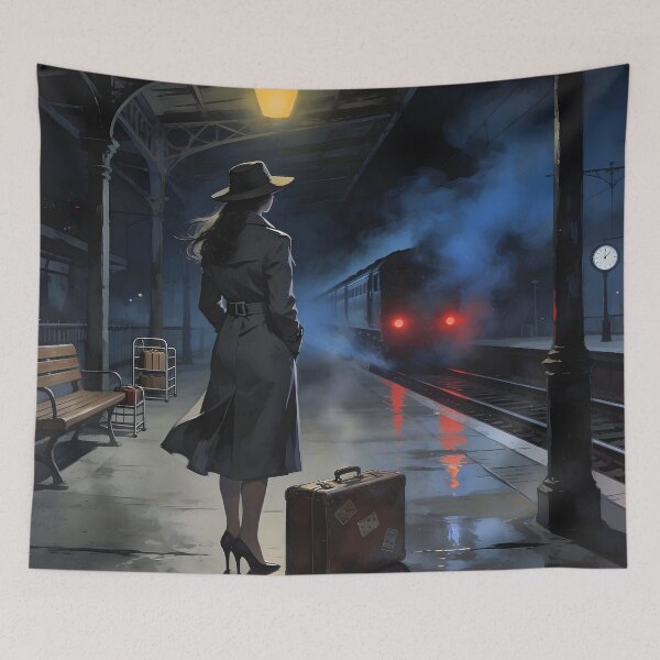 Item preview, Vintage Travel Night Scene designed and sold by storestshops.