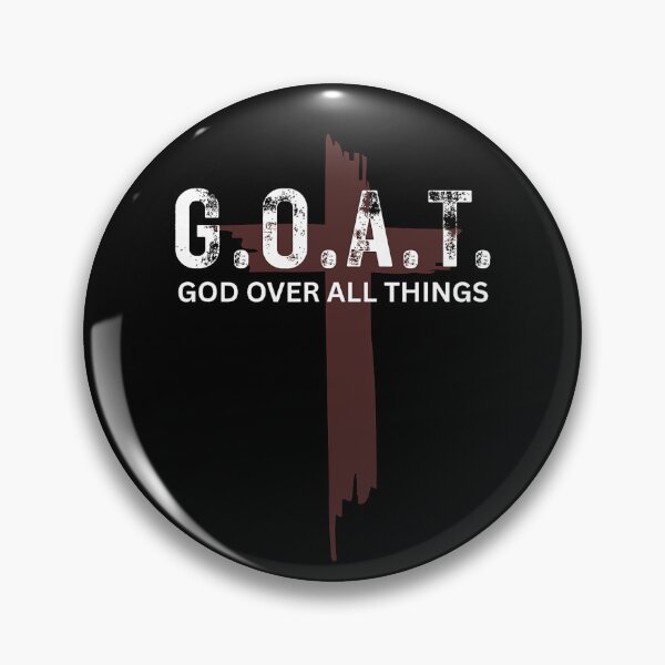 Item preview, Goat God Over All Things Christian Red Cross Design G.O.A.T designed and sold by averyfisher.