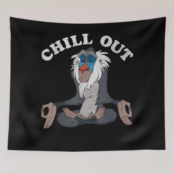 Item preview, Lion King Rafiki Chill Out Meditation Graphic designed and sold by rafaelvargas18.