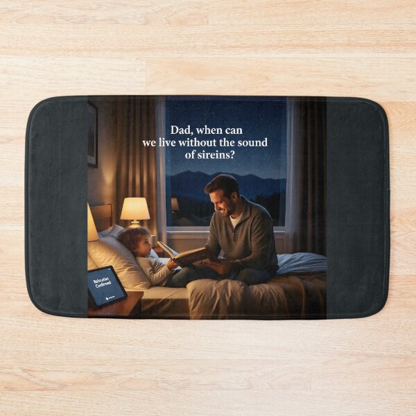 Item preview, "Dad, When Can We Live Without the Sound of Sirens?" designed and sold by Creative-RE.