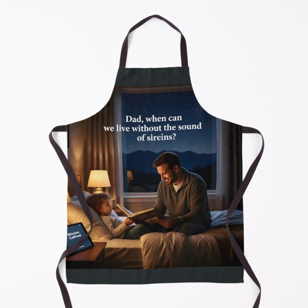 Item preview, "Dad, When Can We Live Without the Sound of Sirens?" designed and sold by Creative-RE.