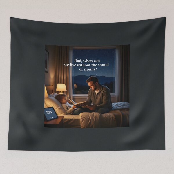 Item preview, "Dad, When Can We Live Without the Sound of Sirens?" designed and sold by Creative-RE.