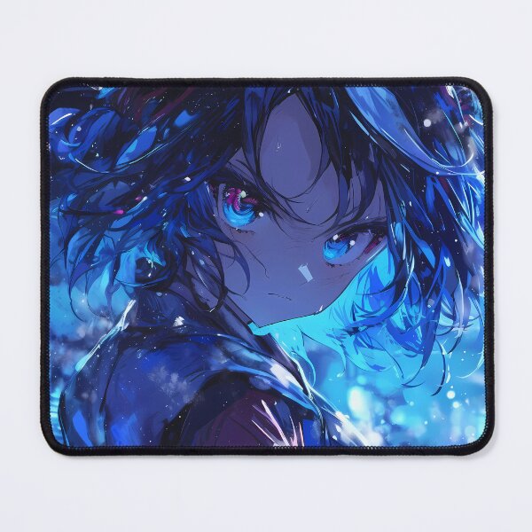 Item preview, Kitasan Black Uma Musume Night Snow Blue Glow Stare designed and sold by TanglenRabbit.