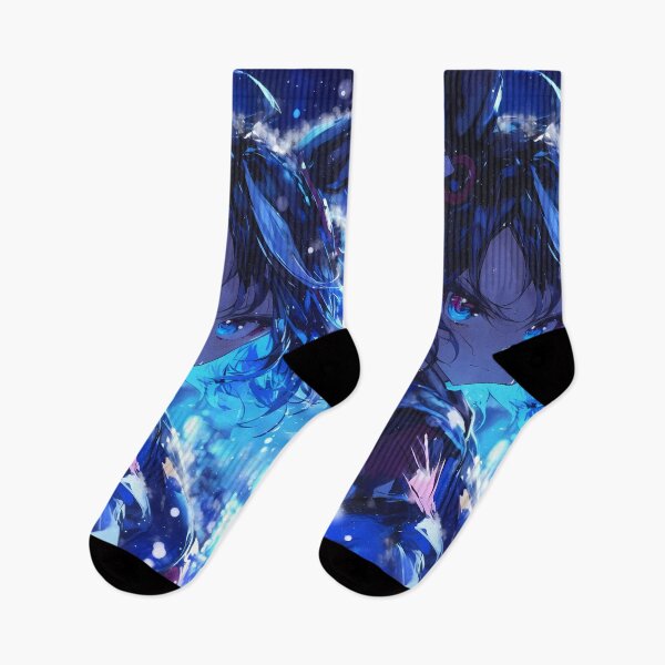 Item preview, Kitasan Black Uma Musume Night Snow Blue Glow Stare designed and sold by TanglenRabbit.