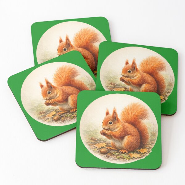 Item preview, Woodland Squirrel – Busy Forest Gatherer | Woodland Animal Collection designed and sold by TheJoyfulPen.