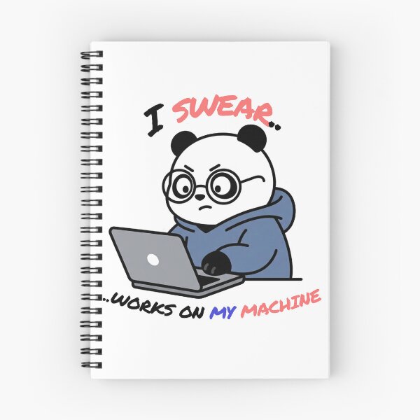 Item preview, I Swear it Works On My Machine Funny Developer Panda designed and sold by PixPal.