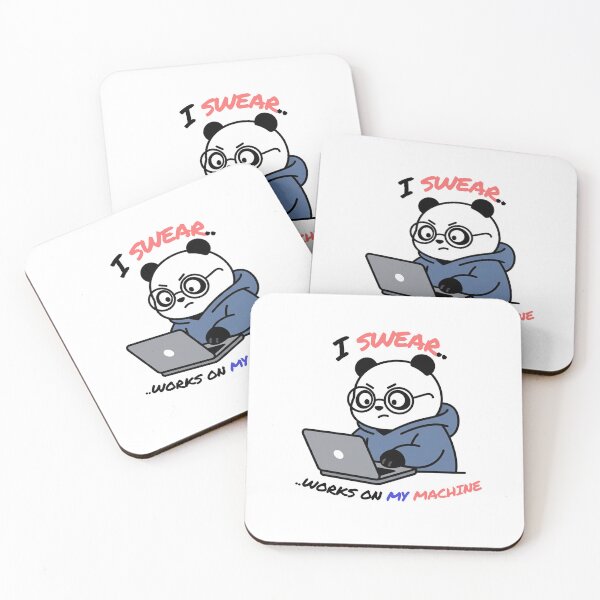 Item preview, I Swear it Works On My Machine Funny Developer Panda designed and sold by PixPal.