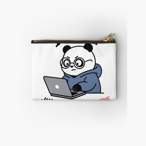 Aperçu de l'œuvre Je jure que ça marche sur ma machine ! (Drôle de développeur Panda) créée et vendue par PixPal.