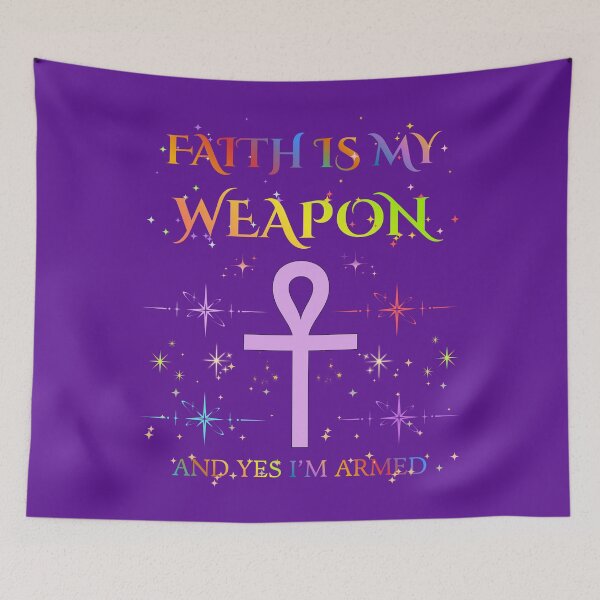 Item preview, Faith is my weapon designed and sold by royaltking100.
