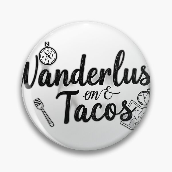 Item preview, Wanderlust & Tacos Typography Tee – Travel Foodie Adventure Shirt designed and sold by PrintMadog.