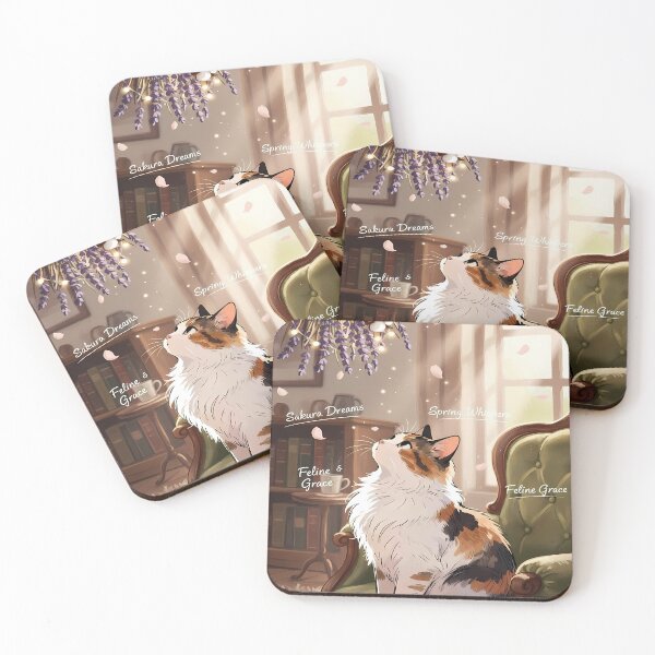 Item preview, Calico Cat in a Cozy Room designed and sold by ChiqueAvenue.