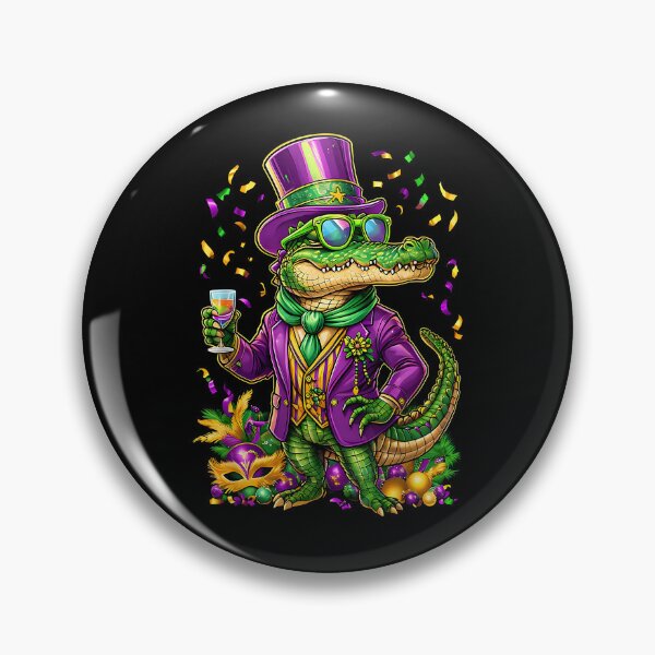 Item preview, Masked Alligator Mardi Gras Funny Crocodile Men Women Kid designed and sold by Boutkimaewab.