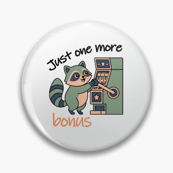Item preview, Just One More Bonus Funny Gambling Raccoon designed and sold by PixPal.