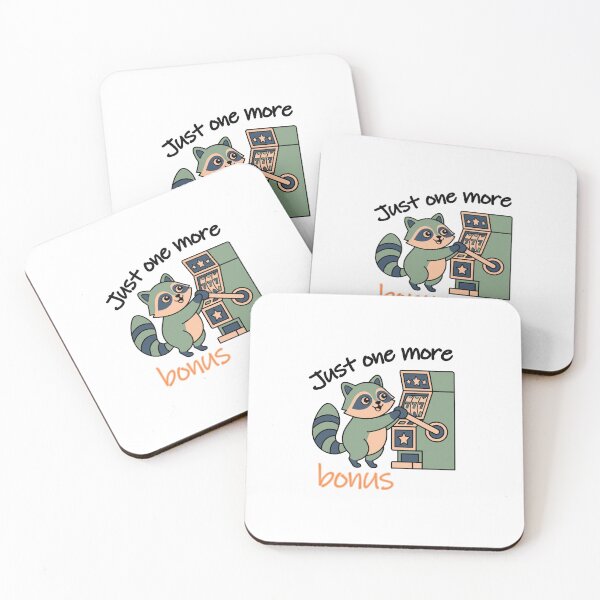 Item preview, Just One More Bonus Funny Gambling Raccoon designed and sold by PixPal.