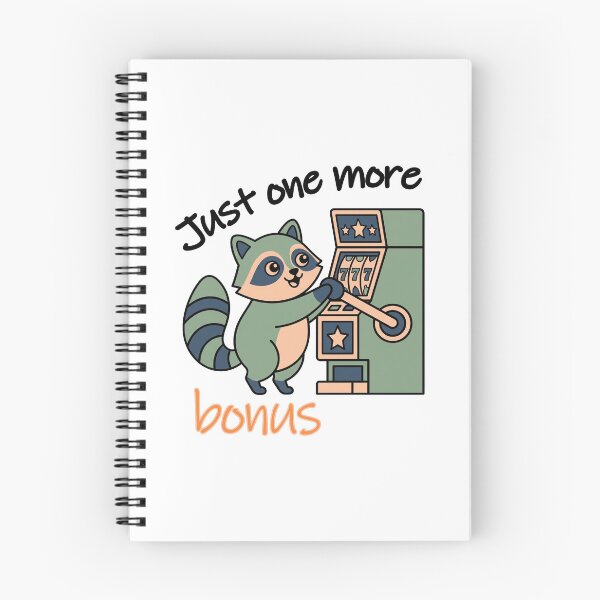 Item preview, Just One More Bonus Funny Gambling Raccoon designed and sold by PixPal.