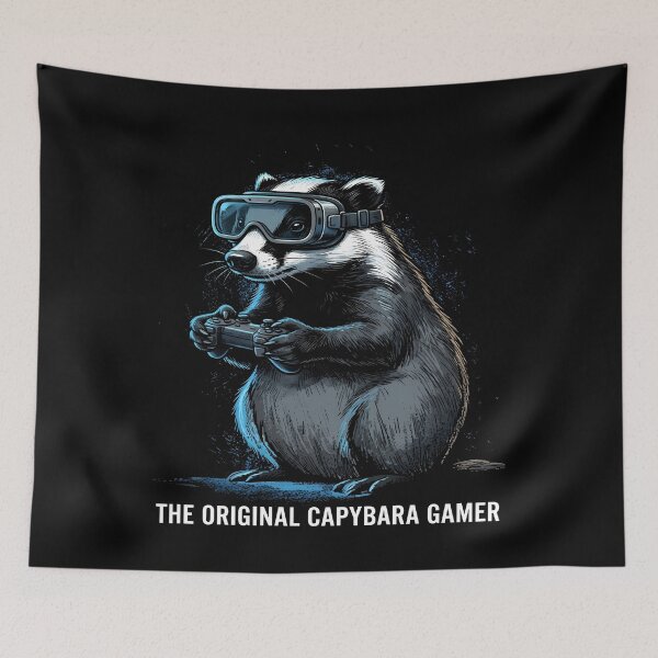 Item preview, Capybara Gamer with VR Headset designed and sold by ChiqueAvenue.