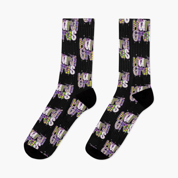 Item preview, coquette bow mardi gras Louisiana Dalmatian Dots designed and sold by Boutkimaewab.