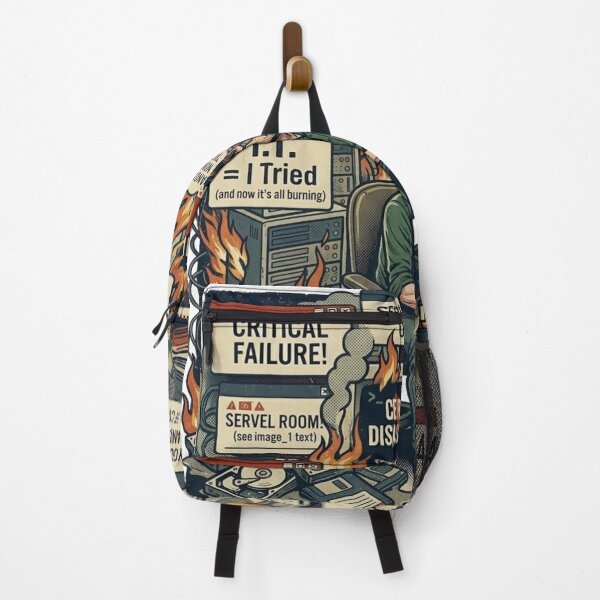 Item preview, This Is Fine Vintage IT Support Meme designed and sold by KurtByteStudio.