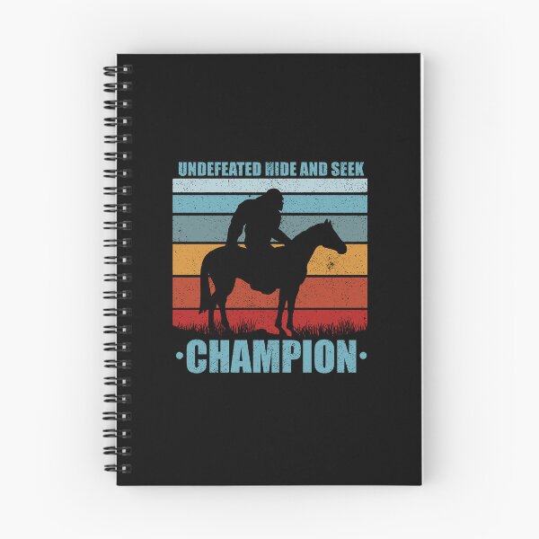 Item preview, Undefeated Hide and Seek Champion - Funny Big Foot Riding Horse designed and sold by ishanaveraty.